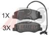 NISSA 4406000Q0G Brake Pad Set, disc brake